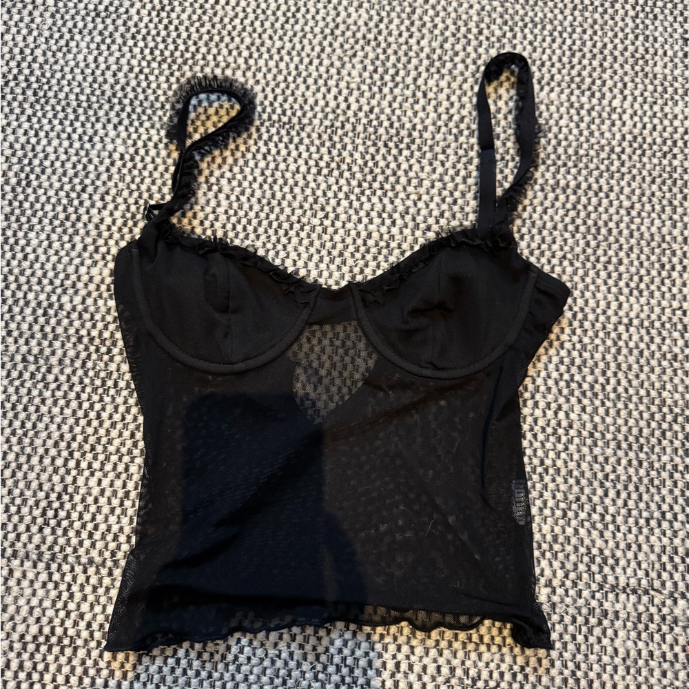 Edikted Black Camisole Top with Sleek Design